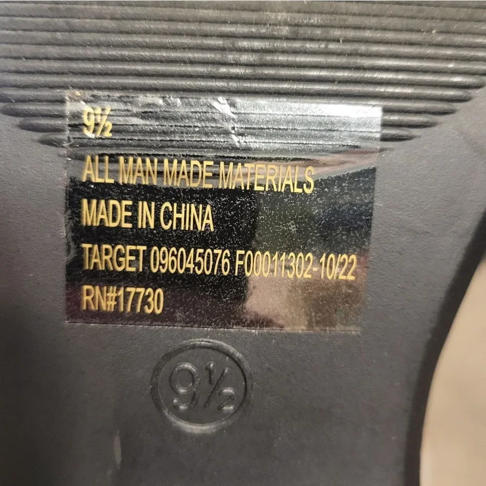 Wild Fable Black Strappy Platform Vegan Leather Womens Sandals, Size 9.5 NEW - Picture 12 of 12